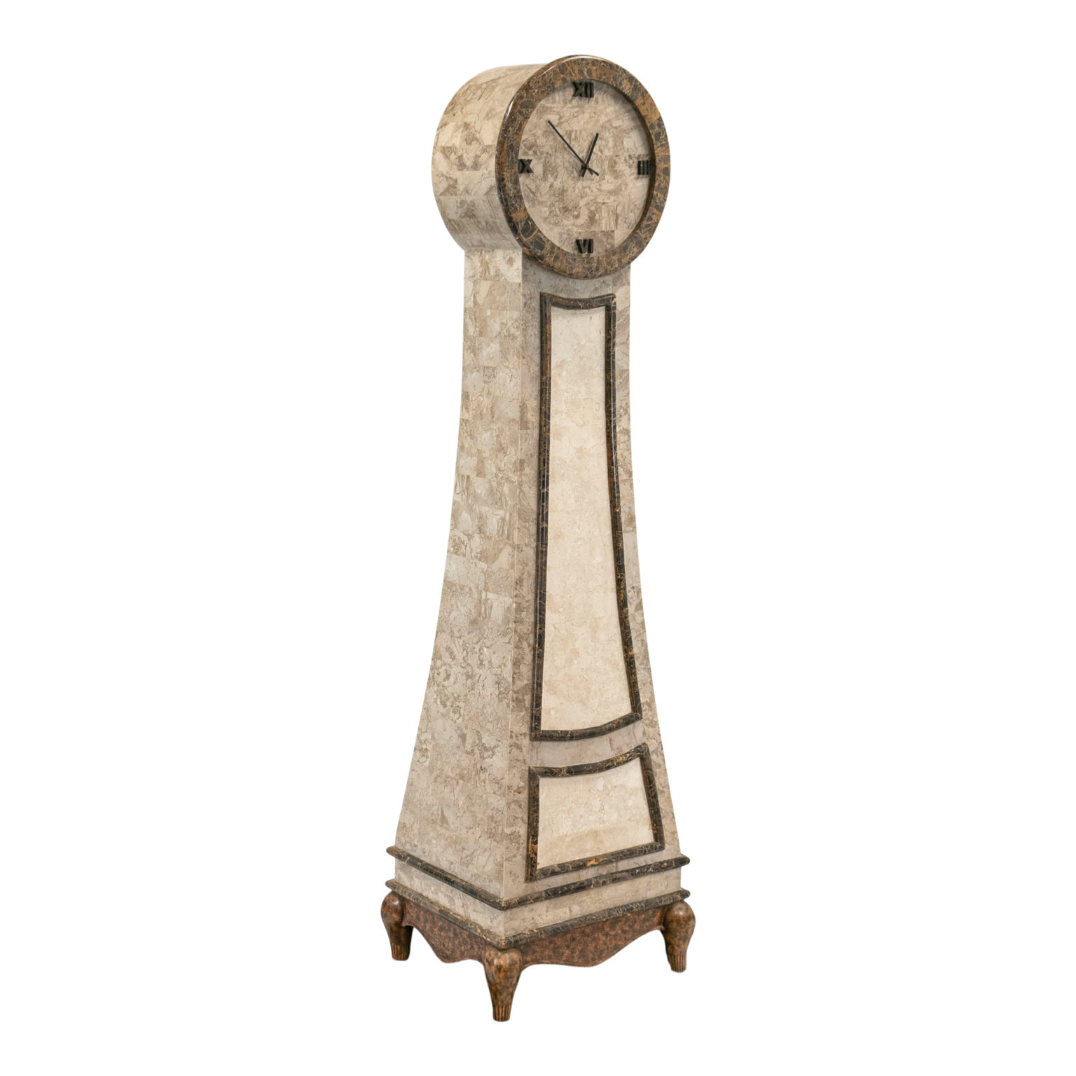 Fieldstone Clock Tessellated Stone Floor Clock | Grandview Mercantile