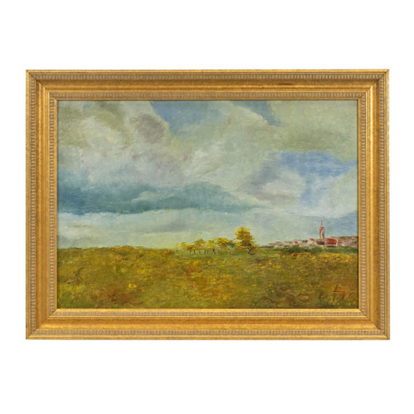 Original Painting of a Bucolic Landscape - Signed - Image 1