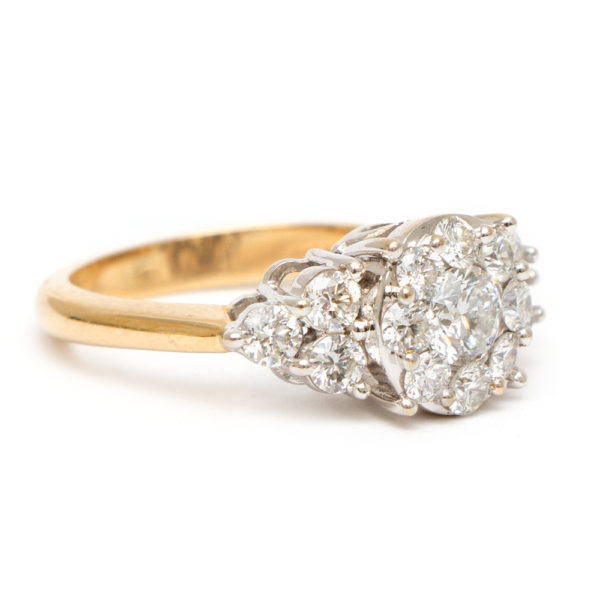 1.85 Total Carat Weight Diamond Ring in 14 Karat Gold - Image 2