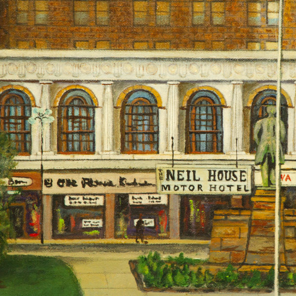 REVEREND L.M. PHILLIPS(1900-1991) Original Oil on Canvas “Neil House” - Signed - Image 2