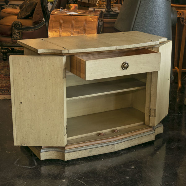 Vintage CENTURY FURNITURE Painted Finish Flip-Top Server with Urn Ornamentation - Image 4