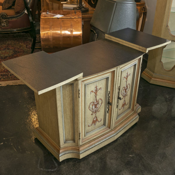 Vintage CENTURY FURNITURE Painted Finish Flip-Top Server with Urn Ornamentation - Image 2