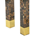 Tessellated Horn Console Table with Brass Details - Image 3