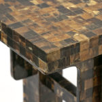 Tessellated Horn Console Table with Brass Details - Image 2