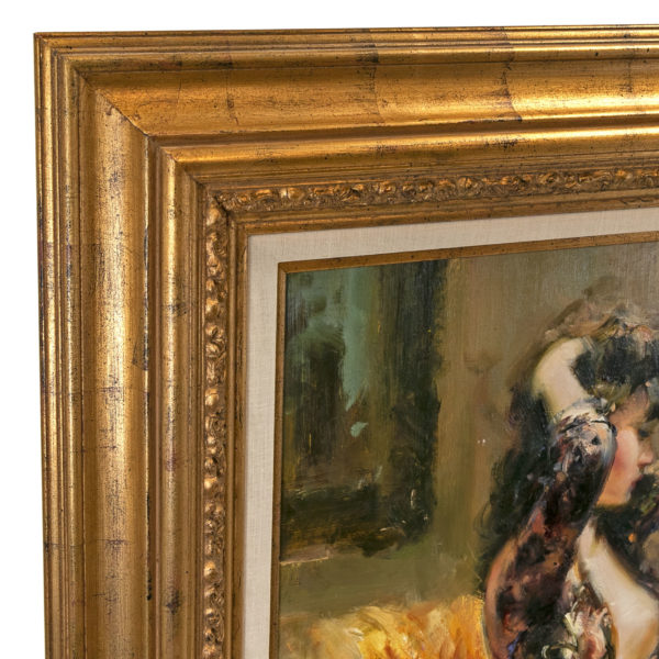 AIKE BEER Original Oil Portrait of Woman on Canvas - Signed - Image 3