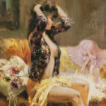 AIKE BEER Original Oil Portrait of Woman on Canvas - Signed - Image 2