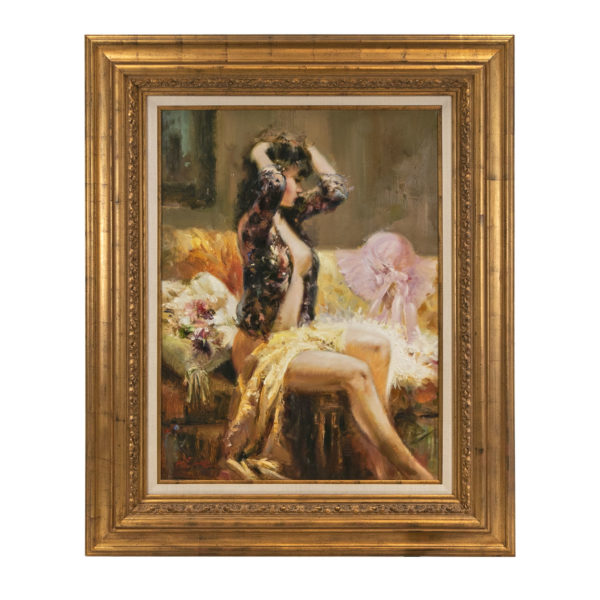 AIKE BEER Original Oil Portrait of Woman on Canvas - Signed - Image 1