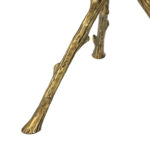 GLOBAL VIEWS Brass Twig Table with Black Granite Top - Image 4