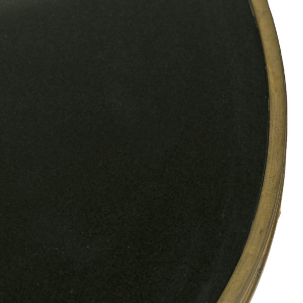 GLOBAL VIEWS Brass Twig Table with Black Granite Top - Image 6