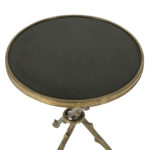 GLOBAL VIEWS Brass Twig Table with Black Granite Top - Image 3