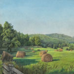 JASON FLOYD LEWIS Original Color Pencil “Meadows of Dan” - Signed - Image 2