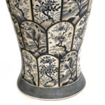 Pair of 24” Blue and White Ceramic Vases - Image 4