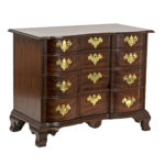 HENKEL HARRIS Mahogany 4 Drawer Blockfront Chest