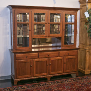 Amish Made Shaker Style Cherry China Cabinet Grandview Mercantile