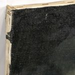 ROBERT MARTIN (1918-1998) Original Oil on Canvas “Peeking Moon” - Image 4