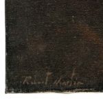 ROBERT MARTIN (1918-1998) Original Oil on Canvas “Peeking Moon” - Image 3