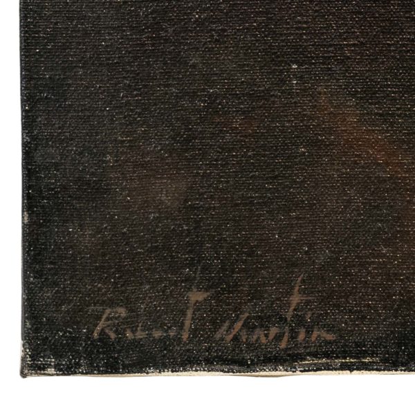 ROBERT MARTIN (1918-1998) Original Oil on Canvas “Peeking Moon” - Image 3