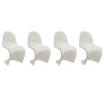 Set of 4 VERNER PANTON Chairs