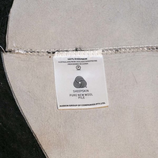 6’x8’ ARHAUS Black Sheepskin Rug - Image 4
