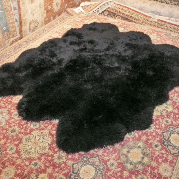 6’x8’ ARHAUS Black Sheepskin Rug - Image 2