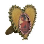 JAY STRONGWATER Dominique Heart Picture Frame with Pink SWAROVSKI Crystals - Image 2