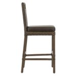 Pair of MCGUIRE Stools by THOMAS PHEASANT with Woven Backs - Image 2