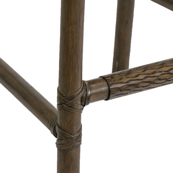Pair of MCGUIRE Stools by THOMAS PHEASANT with Woven Backs - Image 6