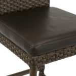 Pair of MCGUIRE Stools by THOMAS PHEASANT with Woven Backs - Image 5