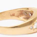 Vintage 1.75 Total Carat Diamond Ring in 14 Karat Gold - Image 4