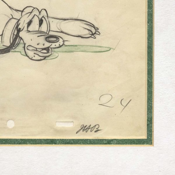 WALT DISNEY Pluto Original Production Drawing - Image 3