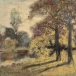 Original Oil on Canvas Painting “Autumn at Camp Bevis” - Signed - Image 2