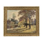Original Oil on Canvas Painting “Autumn at Camp Bevis” - Signed