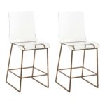 Pair of GABBY HOME King Acrylic Counter Stools