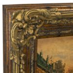 Original Oil Painting of a French Impressionist Street Scene - Signed - Image 3