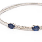 2.30 Total Carat Sapphire with Diamonds Bracelet - Image 2