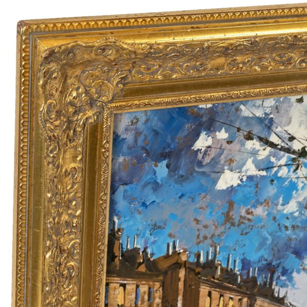 Original Impressionist Streetscape Oil on Canvas - Image 5