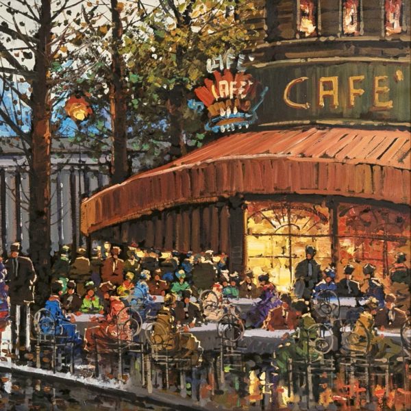 Original Impressionist Streetscape Oil on Canvas - Image 3