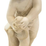Italian Marble Sculpture of Child with Cat - Image 5