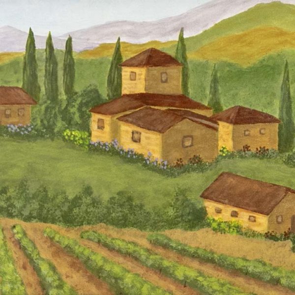 Original Oil Painting on Canvas “Farmhouse Estate” - Image 2