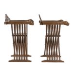 Pair of Reproduction SAVONAROLA Chairs with Accent Pillows - Image 3