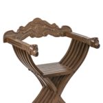 Pair of Reproduction SAVONAROLA Chairs with Accent Pillows - Image 5