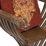 Pair of Reproduction SAVONAROLA Chairs with Accent Pillows - Image 6