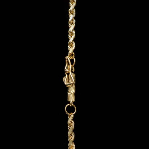 Ruby and Diamond Cross Pendant Necklace in 14 Karat Gold - Image 3