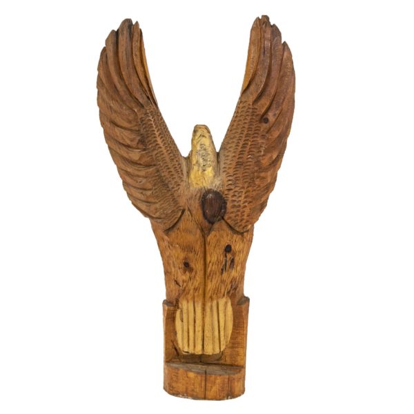 Hand Carved Wood Eagle - Image 3