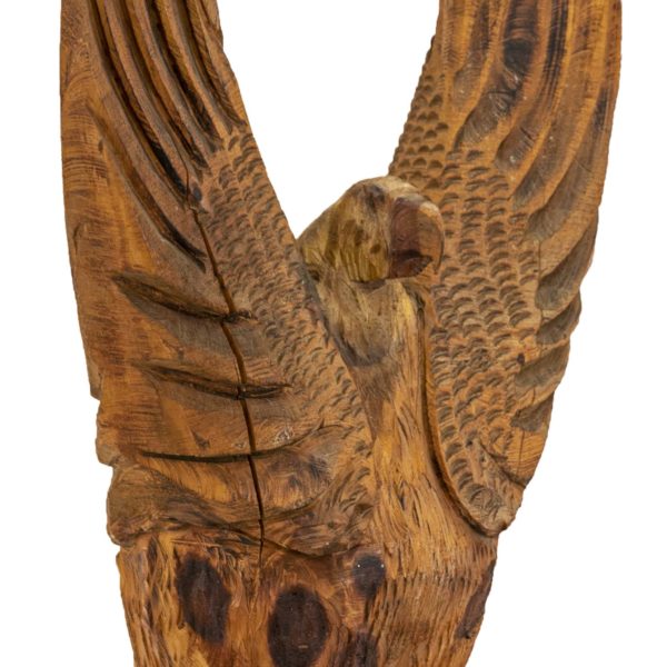 Hand Carved Wood Eagle - Image 4