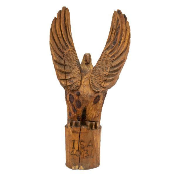 Hand Carved Wood Eagle - Image 1