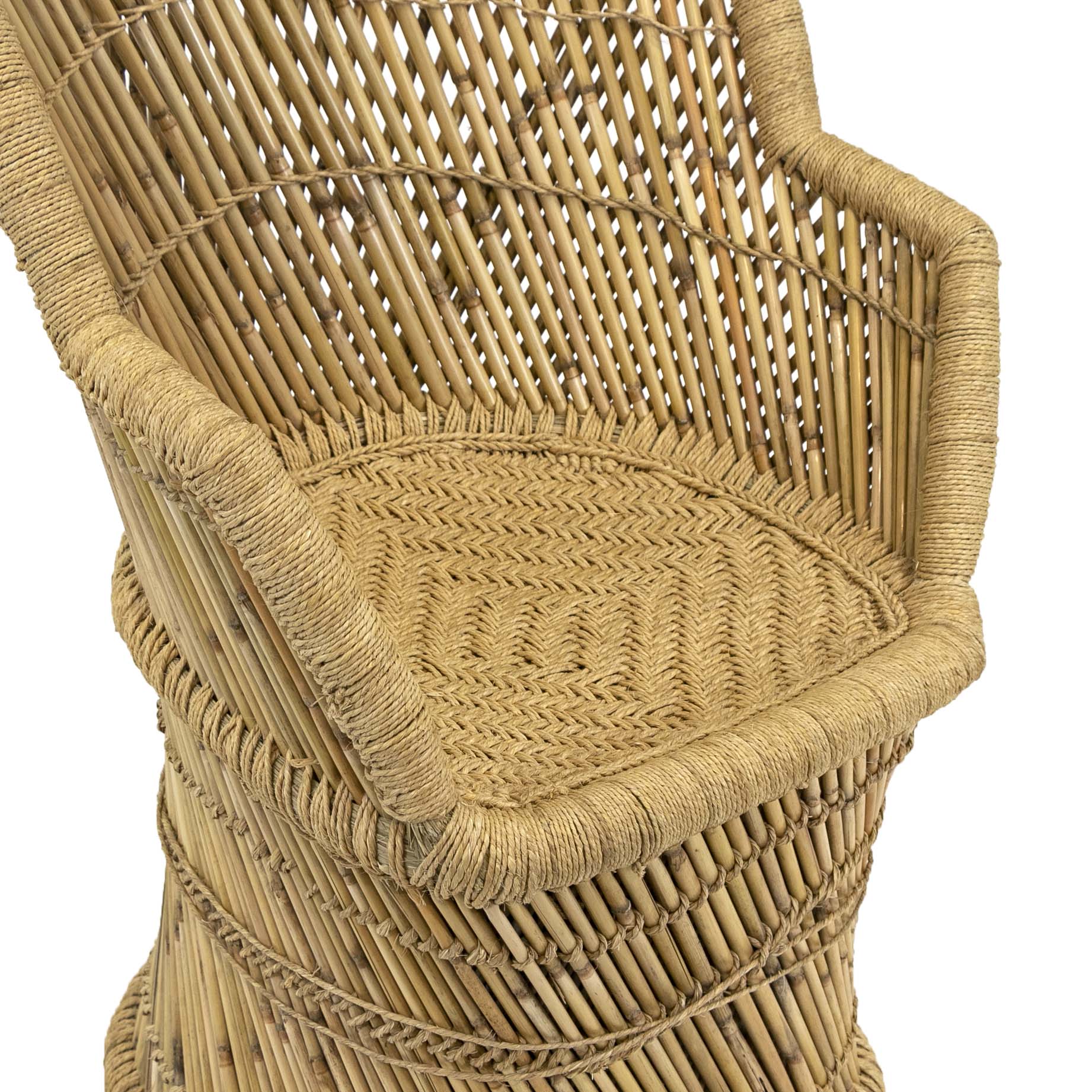 Bamboo and rope chair sales