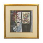 Original Mixed Media of Figure with Festival Elements