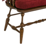 HITCHCOCK Oak Sack Back Windsor Settee - Image 5