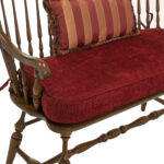 HITCHCOCK Oak Sack Back Windsor Settee - Image 4